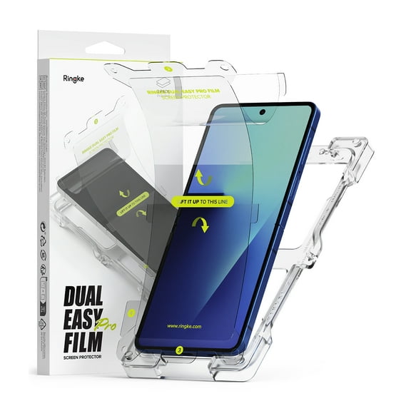 Ringke Dual Easy Pro Film [Self-Healing] for Galaxy Z Flip 7 Screen Protector, Multi-Layer Shock Proof Film with Easy Installation Tool - 2 Pack