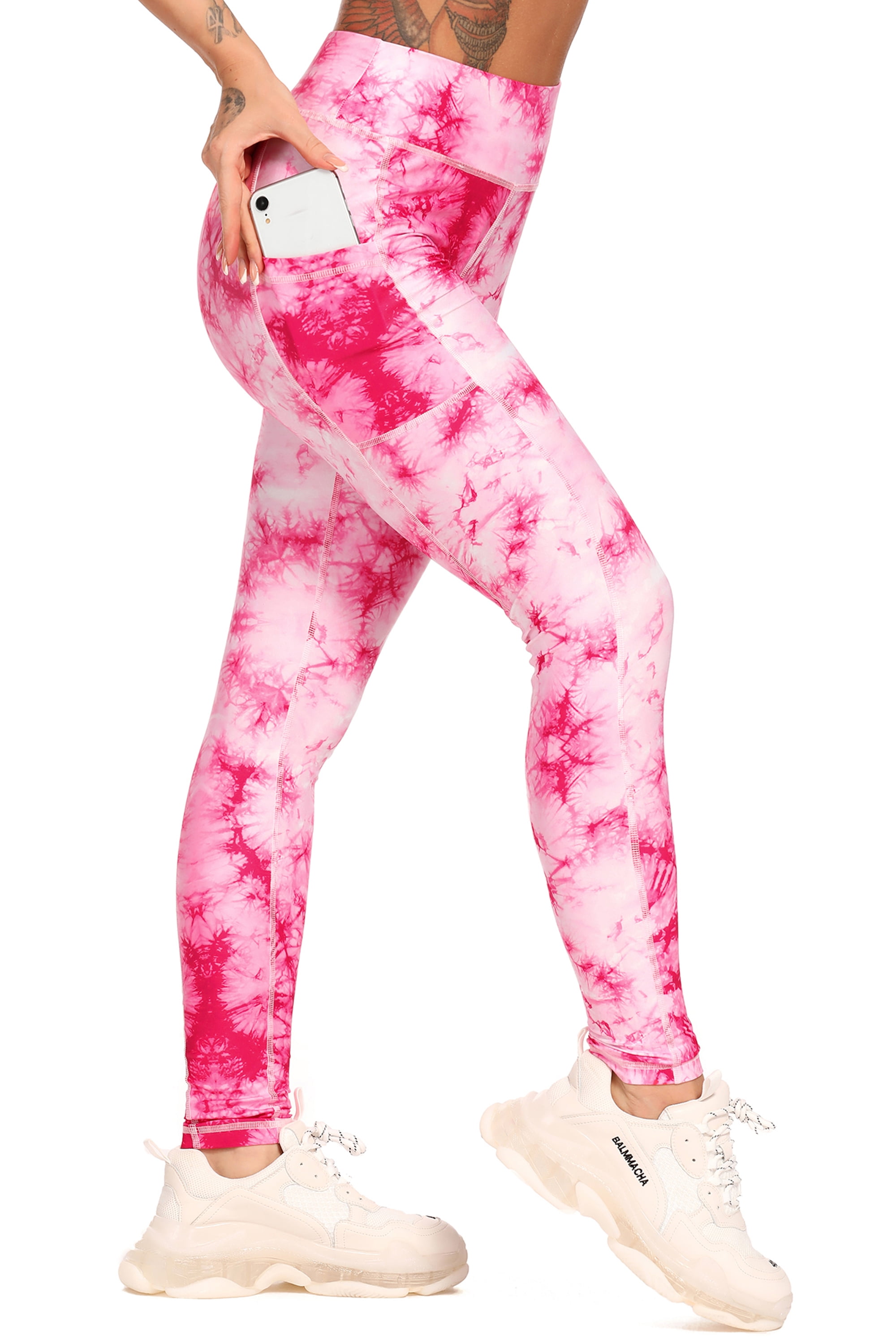 FITTOO Women High Waist Flower Print 