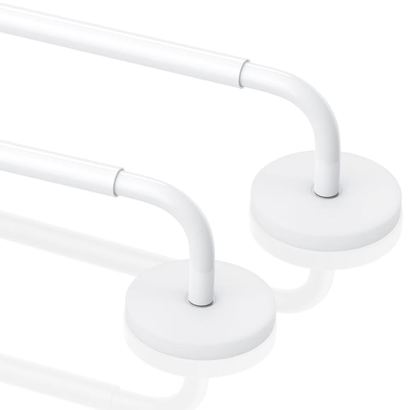 Barra de cortina magnética Rodzwin para puerta metálica de 45 a 75 cm, paquete de 2
