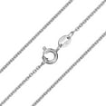 thumbnail image 2 of Ariana Lucci 14K White Gold Filled Italian Thin Cable Chain Necklace for Women and Men 1.5mm, Made in Italy, Non Tarnish Classic Rolo Belcher Chain, 22", 2 of 7