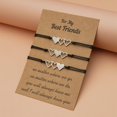thumbnail image 5 of 3pieces/set Sister Matching Bracelets With Card Promise Distance Bracelets Girls Friendship Birthday Gift Jewelry Bangle, 5 of 5