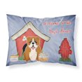 thumbnail image 1 of ""Caroline'S Treasures Dog House Collection English Bulldog Funda De Almohada Estándar De Tela Roja Y Blanca Bb2874Pillowcase Multicolor"", 1 of 1