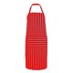 thumbnail image 1 of Delantal de cocina de rayas lisas con bolsillo frontal Chefs Cooking Baking (Rojo) Tmvgtek Oficina Multiescena Multifunción, 1 of 6