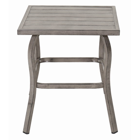 Outdoor Side Table, Sturdy Small Coffee End Table for Garden Patio Poolside, Grey