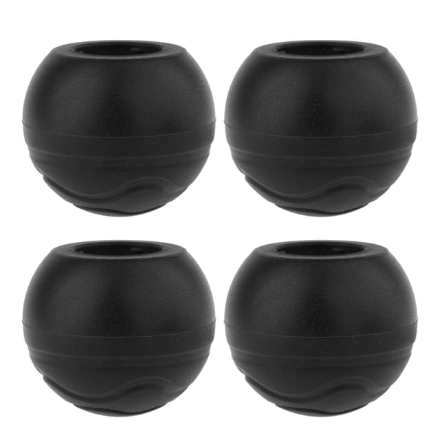 4 fundas para patas de silla, duraderas y antideslizantes, para comedores al aire libre. negro