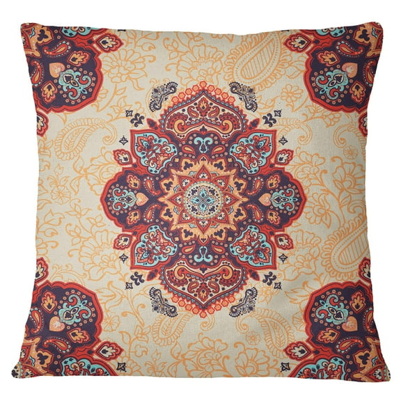 S4Sassy Multicolor Home Decorative Floral Printed Cushion Case Square Pillow Cover - Choose Size