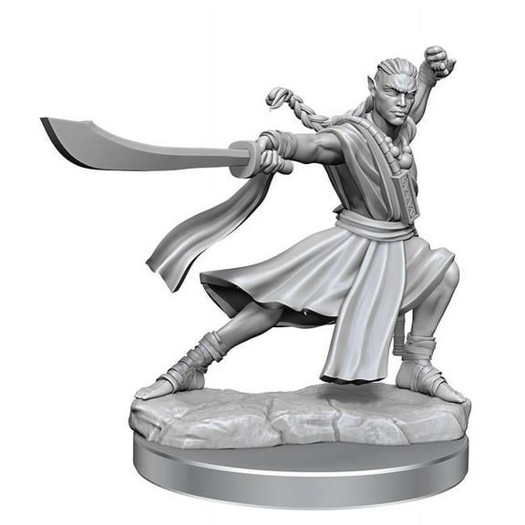 WizKids WZK75027 Male Dungeons & Dragons Frameworks Wave 1 Elf Monk Miniatures