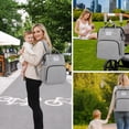 thumbnail image 6 of Behome Diaper Bag Backpack, Large Waterproof Baby Bag with Changing Pad, Stroller Straps & Insulated Pockets, Multifunctional Travel Diaper Bags for Mom & Dad, 6 of 7