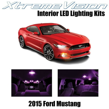 Mustang Interior - XtremeVision LED for Ford Mustang 2015+ (8 Pieces) Pink Premium Interior LED Kit Package + Installation Tool
