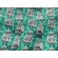 thumbnail image 5 of oneOone Viscose Jersey Light Green Fabric Wild Diy Clothing Quilting Fabric Print Fabric By Yard 60 Inch Wide, 5 of 7