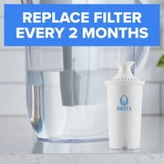 Brita Standard Replacement Water Filter, 1 Pack, 2 Month Filter Life, Compatible with All Brita Pitchers & Dispensers