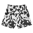 thumbnail image 2 of joogoo Boys Swim Trunks Black and White Graffiti Beach Board Shorts Drawstring Swimsuit 4T, 2 of 6