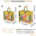 thumbnail image 3 of Corduroy Tote Bag for Women Shoulder Handbags Fashion Ladies Purses Satchel Messenger Bags A Pink Flamingo S, 3 of 8