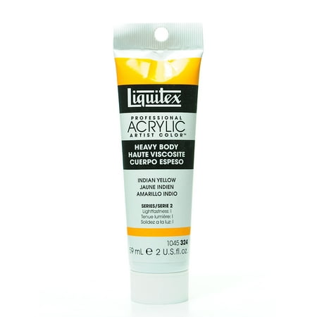 UPC: 0804551864339 | Heavy Body Professional Artist Acrylic Colors Indian yellow  2 oz. (pack of 2)