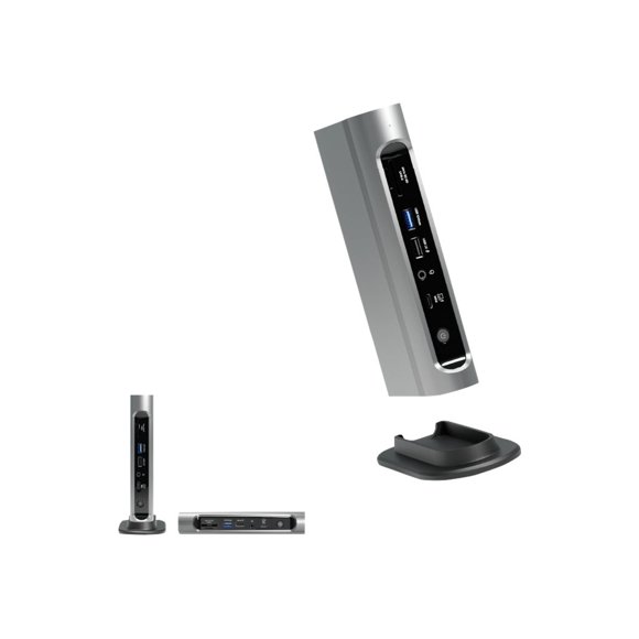 Plugable TBT4-UDZ - station d'Accueil - USB-C / USB4 / Thunderbolt 3 / Thunderbolt 4 - 2 x HDMI, 2 x DP - 1GbE, 2.5GbE