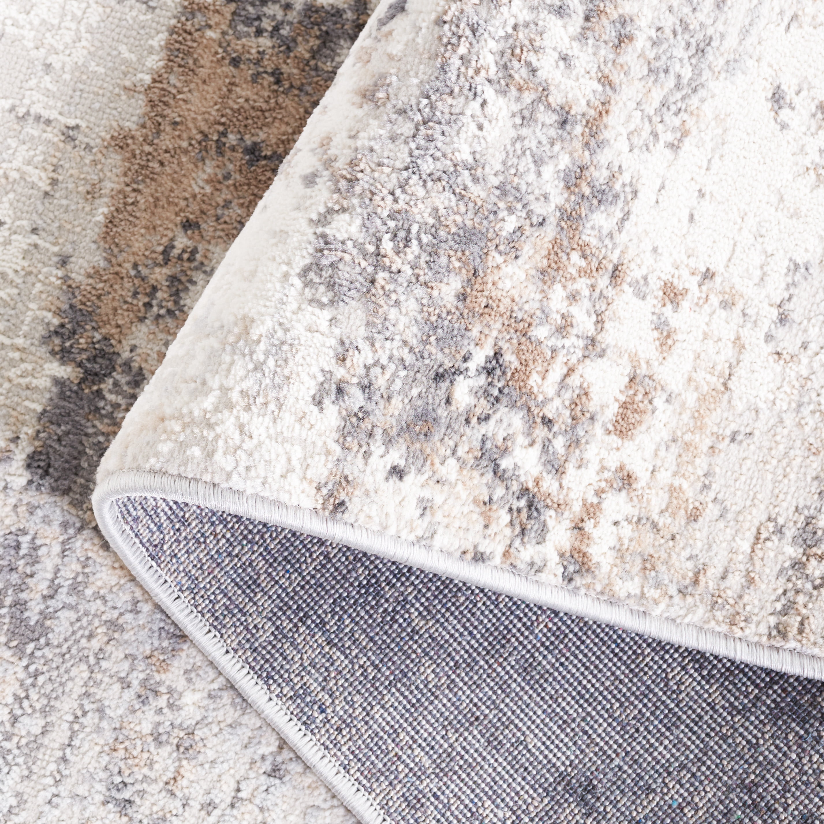 SAFAVIEH Amelia Topher Abstract Area Rug, Ivory/Gray, 9' x 12'