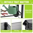 thumbnail image 4 of WORKPRO 37in Outdoor Galvanized Raised Garden Bed with Legs and Wheels -Black, 4 of 9