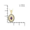 thumbnail image 4 of 0.42 Carat T.G.W. Amethyst Gemstone and White Diamond Accent Pendant, 4 of 4