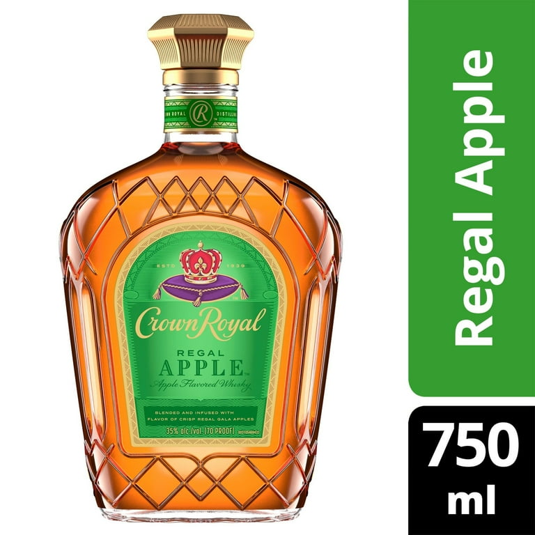 Crown Royal Regal Apple Flavored Whisky, 750 mL, 35% ABV