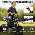 thumbnail image 5 of 49cc 2-Stroke Kids Dirt Bike, Gas Powered Mini Dirt Bike for Boys and Girls 5-13, Motorcycle with 25mph Max Speed, 2.5-10" Off Road Tires, Front and Rear Suspension & Dual Disc Brakes, Black, 5 of 8