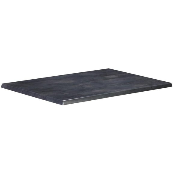 Holland Bar Stool 32" x 48" Black Steel, Indoor/Outdoor All-Season EnduroTop Table Top