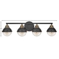thumbnail image 5 of Fletcher 4 - Light Black Coastal / Farmhouse / Modern Farmhouse / Rustic Incandescent Steel Wall Sconce, 5 of 13