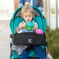 thumbnail image 2 of J.L. Childress Food 'N Fun Universal Stroller Snack Tray - Cup Holders, No-Throw Strap - Black, 2 of 8