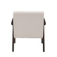 thumbnail image 2 of CorLiving Greyson Mid-Century Modern Solid Wood Frame Upholstered Cushion Indoor Armchair, 2 of 9