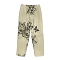thumbnail image 5 of Haiem Vintage Floral Women's Pajama Pants Ultra Lightweight Pjs Bottoms Sleepwear Bottom Pants With Pocket Drawstring-XX-Large, 5 of 7
