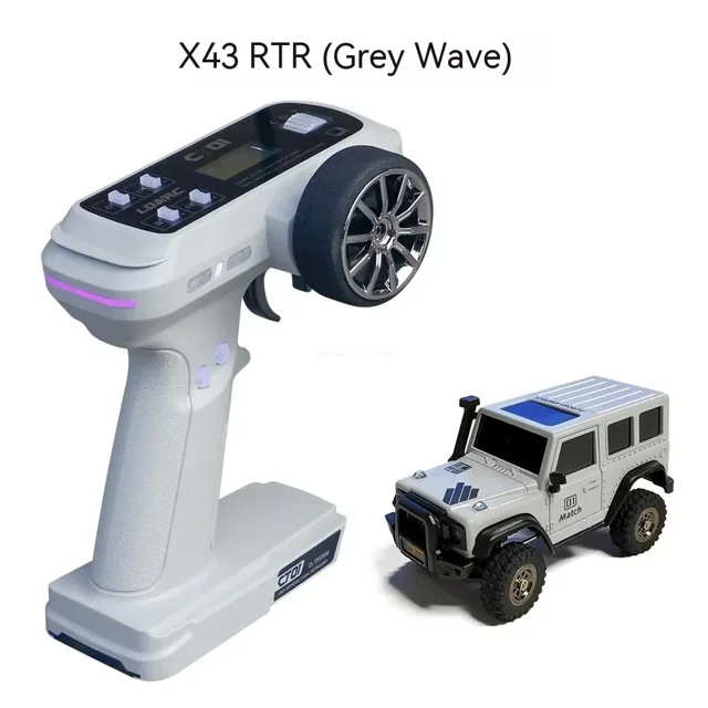 Mini Télécommande Rc Simulation Ldarc Radian X43 1/43 Véhicule d'Escalade Tout-Terrain Modèle de Voiture à Quatre Roues Motrices Jouet de Bureau de Noël