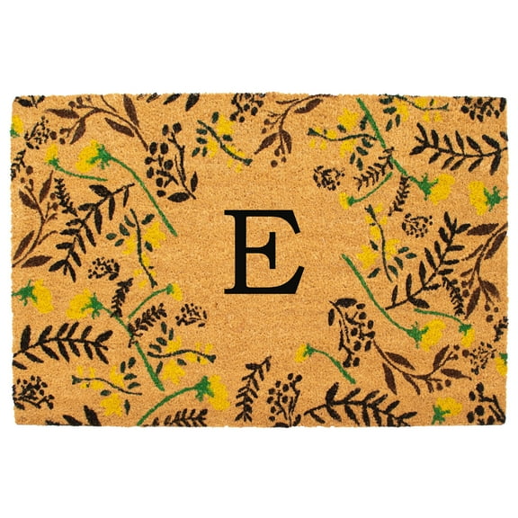 Lily Bliss Monogram Doormat, 24" x 36" (Letter E)