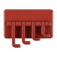 thumbnail image 1 of Yuarrent Colgador de puerta montado en la pared, colgante autoadhesivo de plástico, bufanda para llaves, gancho sin perforaciones, soporte para Cocina y Comedor Rojo, 1 of 6
