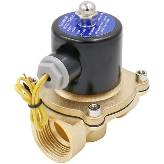 1" AC 220V Brass Electric Solenoid Valve Water Air N/C Valve 2W-250-25$$Plumbing & HVAC