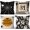 18" X 18", variant on Halloween Pillow Covers 18x18 Inch Set of 4 Spider Web Ghost Pillowcase Black Stripe Holiday Farmhouse Throw Pillows Indoor Outdoor Couch Cushion Case for Home Sofa Decor
