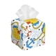 thumbnail image 1 of Balery Ducks and Anchors Porta Pañuelos de Cuero con Estampado – Funda Moderna Cuadrada para Caja de Pañuelos, Dispensador 5x5x5'', 1 of 7