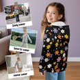 thumbnail image 6 of FUIALDOLG Girls Winter Jacket Colorful Floral Print Hoodies Kids Full Zip Hoodie Girls Jacket Warm Cozy Outwear Coat with Pockets, Size S, 6 of 7