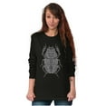 thumbnail image 3 of Ancient Egyptian Scarab Beetle Plus Size Long Sleeve Graphic Tee Shirt Brisco Brands 2X, 3 of 5