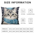 thumbnail image 5 of Nawypu Snow Cat Pillow Covers  Christmas Tree White Snowflake Decorative Pillow Cases  Cushion Case Holiday Farmhouse Home Decor For Sofa Room Porch Outdoor, 5 of 5
