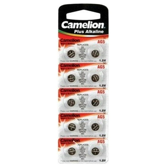 Camelion Premium Alkaline Ag 5 / Lr754 / 393 / 193 10 Batteries