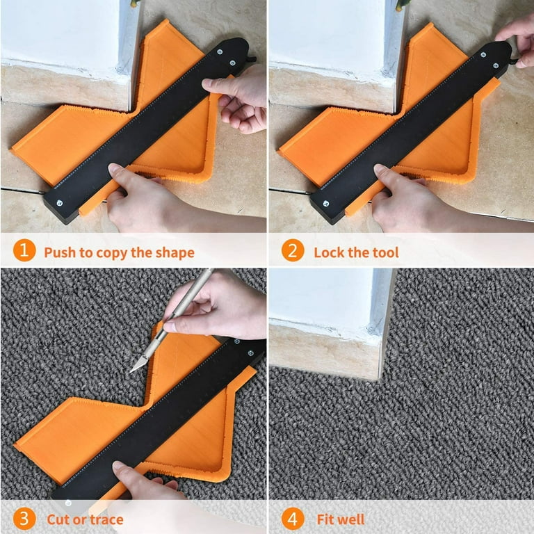 Contour Gauge Profile Tool with Lock Widen Shape Duplication