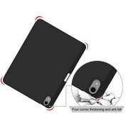 iPad Air 5th 4th Generation Case, iPad 10.9 Case 2022 2020, Allytech Ultra Slim Trifold Stand Protective Multi Angle Stand Pencil Holder Case Cover for Apple iPad Air 4 5, Black