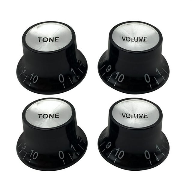 MYG 4Pcs Guitar Speed Control Knobs 2 Volumes 2 Tones Knob For LP SG Electric Guitar