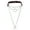 Dark Coffee, variant on Pu Leather Circular Collar Necklace Punk Chain Lock Pendant Neck Strap Chain-Yellow