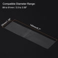 thumbnail image 3 of Uxcell 145x35mm Perforated Shrink Bands Fits Cap Diameter 3.5 to 3.58", Clear, 500Pcs, 3 of 7