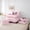 Pink Brown H, variant on Erosebridal Black Pink Leopard Print Bow Knot Girl Twin Bedding Sets 7-Piece,Personalized Initial A Bedding Comforter Set For Teens,Pink Reversible