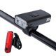 thumbnail image 2 of Luces de bicicleta, luces de ciclismo para exteriores recargables por USB, pantalla eléctrica, luz de advertencia roja, faros de bicicleta, luces traseras, 2 of 4