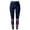 Navy, variant on Fiaer Christmas Womens Leggings Black Plus Size Pants Glass Printed Slim Fit High Waisted Trousers Red XL