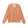 thumbnail image 4 of LWavelet Men's Blush & Burgundy Heart Sweater - Soft Tone Design, Great for Valentine's Day Outings & Understated Romantic Style Gold L, 4 of 5