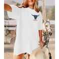 thumbnail image 2 of MOUSYA Rodeo Shirts for Women,Cowgirl Outfits Country Concert T Shirts Vintage Cow Skull Graphic Tees Oversized Tops, 2 of 7
