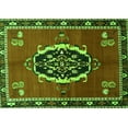 thumbnail image 1 of Ahgly Company Indoor Rectangle Medallion Green Traditional Area Rugs, 6' x 9', 1 of 1